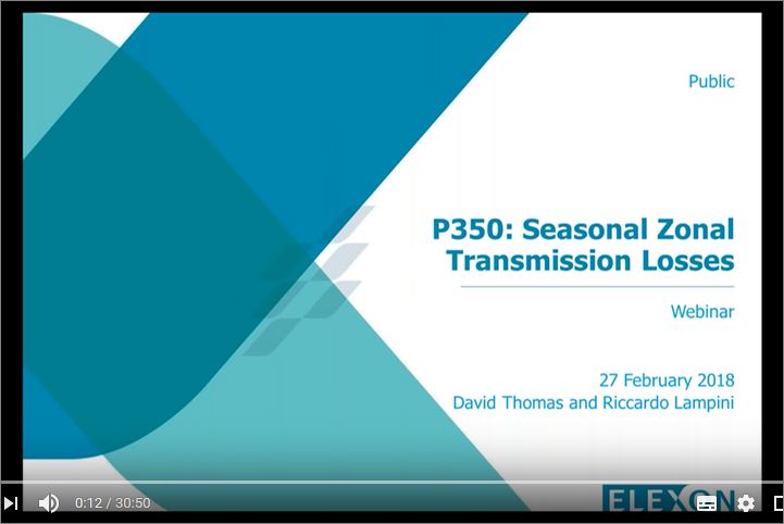 Screen shot and link of Transmission Losses video on YouTube