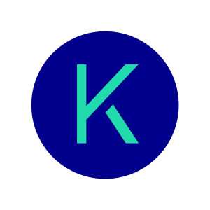 Elexon Kinnect logo: A green 'K' within a blue circle