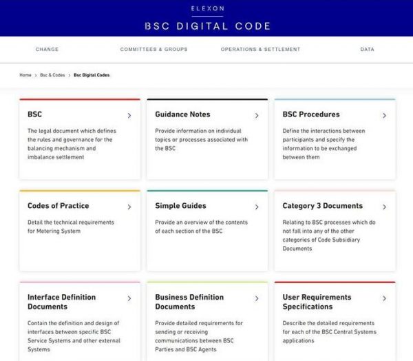 Digital Code Only About the Digital Code site - Elexon BSC